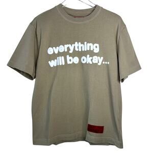 CHNGE Everything Will Be Okay Short Sleeve Tee Large Unisex 100% Organic Cotton
